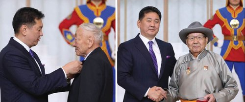 Д.Рэнчинханд, Д.Дондов нарт Хөдөлмөрийн баатар цол хүртээв